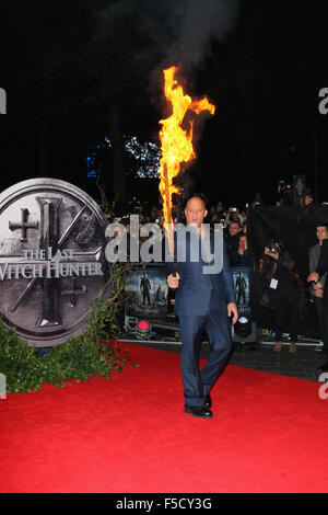 Londres, Royaume-Uni, 19 Octobre 2015 : Vin Diesel assiste à la dernière sorcière Hunter film premiere à Londres Banque D'Images