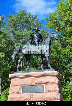 Valley Forge en Pennsylvanie : statue équestre du général Anthony Wayne au parc national historique de Valley Forge * Banque D'Images