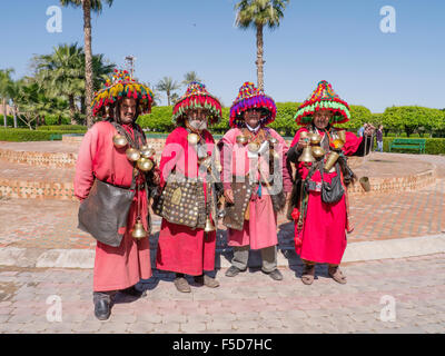 Guerrab ou porteur d'eau, Marrakech, Maroc Banque D'Images