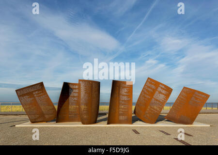 Monument à 275 pêcheurs ont perdu en mer, appelés fils de Katwijk qui ne sont pas revenus, Hollande méridionale, Pays-Bas. Banque D'Images