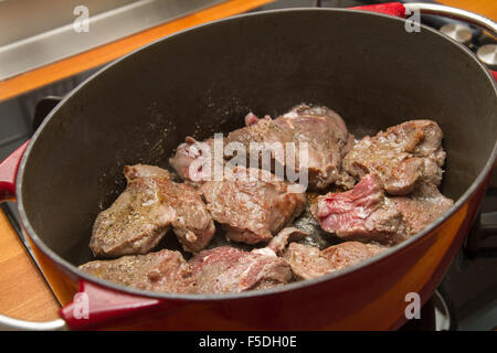 Cocotte de joues de veau Banque D'Images