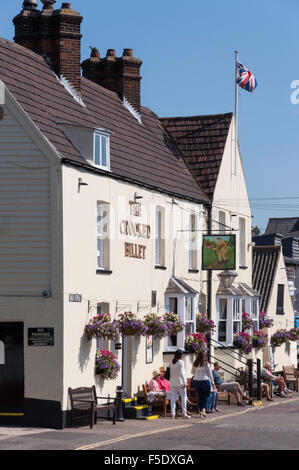 16e siècle The Crooked Billet Pub, High Street, Old Leigh, Leigh-on-Sea, Essex, Angleterre, Royaume-Uni Banque D'Images