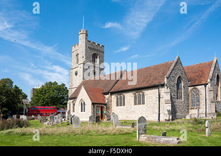 L'église paroissiale de St Clement's, Leigh-on-Sea, Essex, Angleterre, Royaume-Uni Banque D'Images
