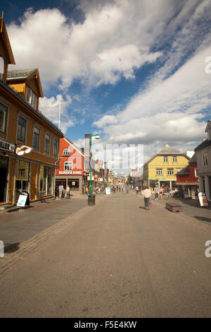 Street à Tromso en Norvège Banque D'Images