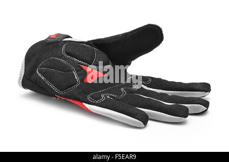 Gants sport vélos on white Banque D'Images