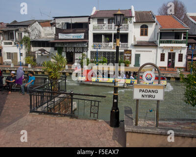 Riverfront à Melaka (Malacca), site du patrimoine mondial de l'UNESCO, en Malaisie, en Asie du Sud-Est, l'Asie Banque D'Images