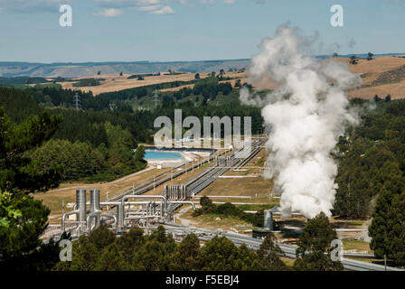 Centrale géothermique de Wairakei, Taupo, île du Nord, Nouvelle-Zélande, Pacifique Banque D'Images