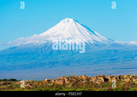 Moindre Ararat, NT 3925m, près du Mont Ararat en Turquie photographié d'Arménie, Caucase, Asie centrale, Asie Banque D'Images