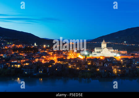 La cathédrale de Svetitskhoveli, 11e siècle, par Patriach Melkisedek, Mtskheta, capitale historique, Géorgie, Caucase, Asie centrale Banque D'Images