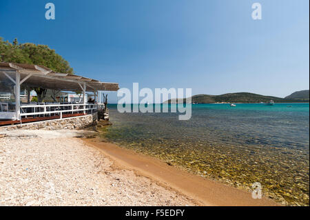 Le capitaine Pipinos Tavern à Agios Georgios, l''île d''Antiparos, le sud de la mer Egée, les Cyclades, îles grecques, Grèce, Europe Banque D'Images