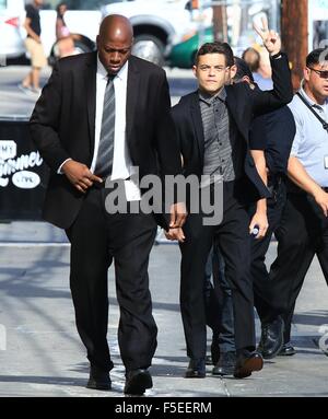 Célébrités à l'ABC Studios pour 'Jimmy Kimmel Live !" En vedette : Rami Malek Où : Los Angeles, California, United States Quand : 01 sept 2015 Banque D'Images