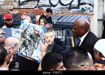 Célébrités à l'ABC Studios pour 'Jimmy Kimmel Live !" En vedette : Rami Malek Où : Los Angeles, California, United States Quand : 01 sept 2015 Banque D'Images