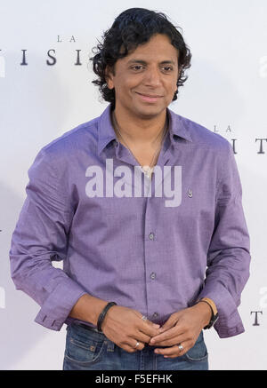 L 'visite' Madrid photocall avec : M. Night Shyamalan Où : Madrid, Espagne Quand : 02 Sep 2015 Banque D'Images