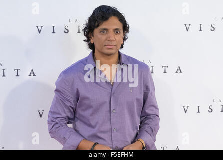 L 'visite' Madrid photocall avec : M. Night Shyamalan Où : Madrid, Espagne Quand : 02 Sep 2015 Banque D'Images