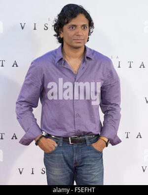 L 'visite' Madrid photocall avec : M. Night Shyamalan Où : Madrid, Espagne Quand : 02 Sep 2015 Banque D'Images