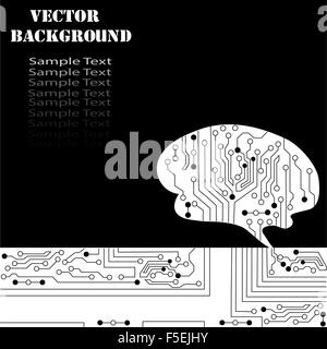 Vector background technologique brains. Vector EPS10. Banque D'Images