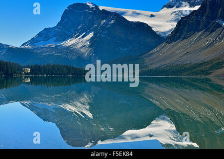 Eflected glacier Bow Bow, Banff National Park, Alberta, Canada Banque D'Images