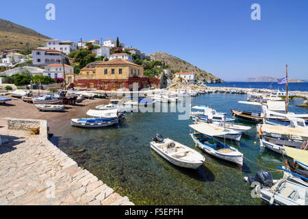 Kamini pittoresque village sur l'île d'Hydra, Grèce Banque D'Images