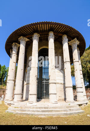 Le Temple d'Hercule Victor dans Piazza Bocca della Verita, Rome, Italie Banque D'Images