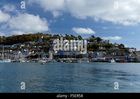 Avis de Kingswear de Dartmouth, dans le sud du Devon, Angleterre. Banque D'Images