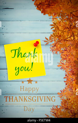 Image composite de joyeux thanksgiving Banque D'Images