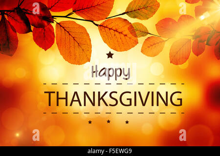 Image composite de joyeux thanksgiving Banque D'Images