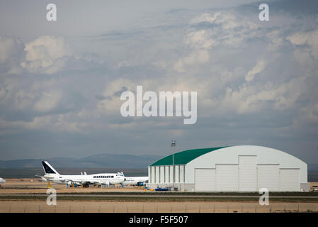 Dans l'aéroport Caude Teruel, Aragon, Espagne Banque D'Images