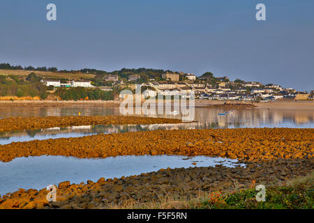 Hugh Town ; Porth Cressa ; St Mary's, Îles Scilly ; UK Banque D'Images