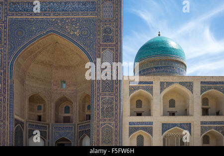 L'Ouzbékistan, Boukhara, Mir-i-Arab madrassah Banque D'Images
