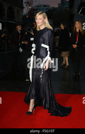 Londres, Royaume-Uni, le 14 Oct 2015 : Cate Blanchett assiste à la Carol premiere, 59th BFI London Film Festival à Londres Banque D'Images