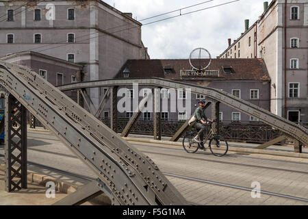 Wroclaw, Pologne, le ponts Mlynskie Banque D'Images