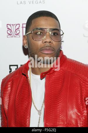 Las Vegas, NV, USA. 29Th sep 2015. Nelly aux arrivées pour 16e magazine DUB Partie SEMA, sétaire verte Nightclub a SLS Las Vegas, Las Vegas, NV, le 3 novembre 2015. Credit : James Atoa/Everett Collection/Alamy Live News Banque D'Images