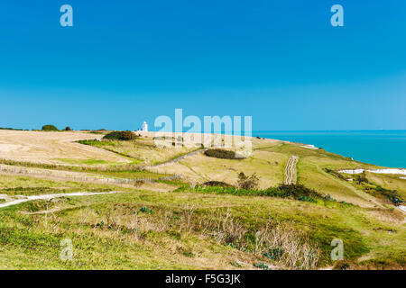 White Cliffs of Dover sur une journée ensoleillée Banque D'Images