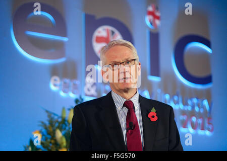 Andrew Joret, président du Conseil de l'industrie des oeufs britannique (BEIC) Banque D'Images