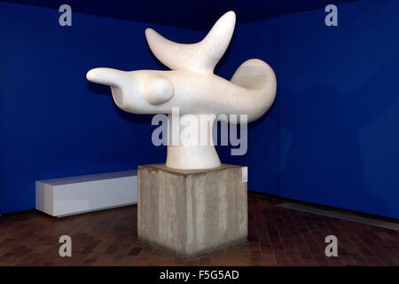 Sculpture de Joan Miró à la Fondation Joan Miró à Barcelone, Catalogne, Espagne. Banque D'Images