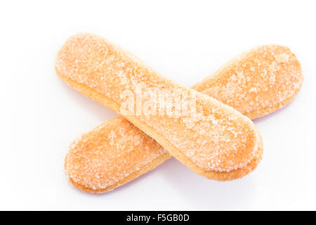 Doigts de dame isolé sur blanc. Banque D'Images