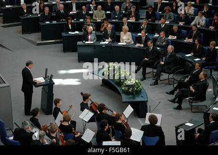 Horst Koehler - Gedenkstunde des Deutschen Bundestages des Bundesrates und zum 60. Jahrestag des Zweiten Weltkriegs Endes des am Banque D'Images