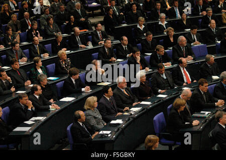 Staatsakt im Deutschen Bundestag fuer die dans Suedostasien Flutopfer am 20. Januar 2005 / Reichstagsgebaeude im Reichstag, Berlin Banque D'Images