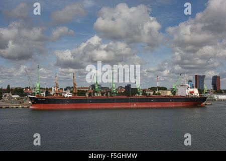 Memel, Lituanie, donnant sur le port Banque D'Images