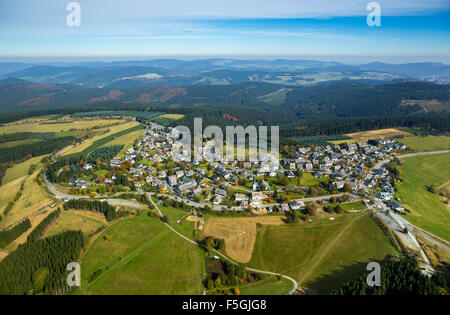 En automne, Altastenberg Winterberg, Rhénanie-Palatinat, Hesse, Allemagne Banque D'Images