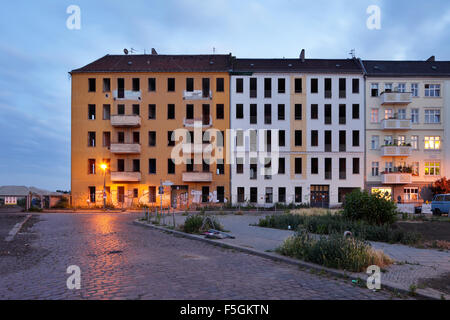 Berlin, Allemagne, dans l'ancien bâtiment du coin de la route Matthess Beermann Banque D'Images