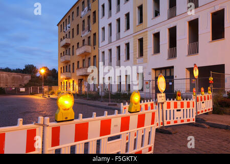 Berlin, Allemagne, dans l'ancien bâtiment du coin de la route Matthess Beermann Banque D'Images