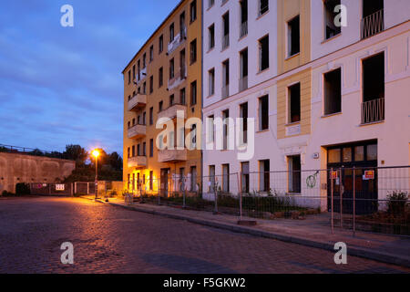 Berlin, Allemagne, dans l'ancien bâtiment du coin de la route Matthess Beermann Banque D'Images