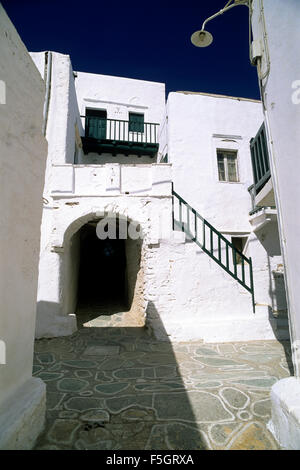 Grèce, Îles Cyclades, Folegandros, Chora Banque D'Images