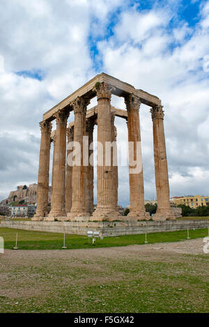 Temple de Zeus olympien à Athènes, Grèce Banque D'Images