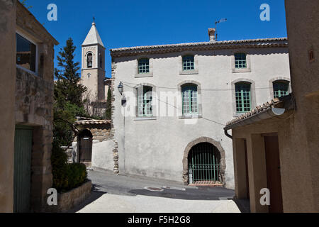 Rasteau un village au pied du Mont Ventoux Banque D'Images