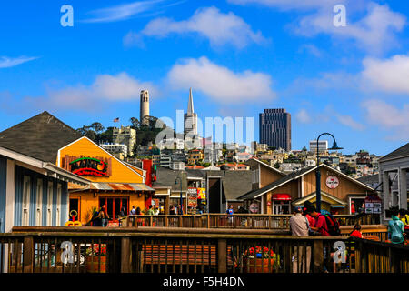 Pier 39 dans le quartier de Fisherman's Wharf San Francisco CA Banque D'Images