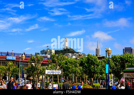 Pier 39 dans le quartier de Fisherman's Wharf San Francisco CA Banque D'Images