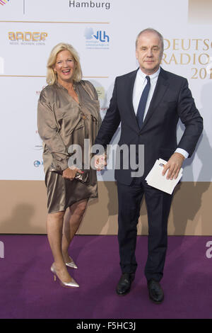 2015 Radiopreis Allemand (Deutscher Prix Radio 2015) à Schuppen 52. En vedette : Dorothee Roehrig, Hubertus Meyer-Burckhardt Où : Hambourg, Allemagne Quand : 03 Oct 2015 Banque D'Images