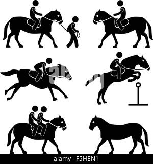 entraîneur de chevaux de sport équestre avec entraînement, leçons  d'équitation et chevaux de course en illustration de modèle dessiné à la  main de dessin animé plat 16186380 Art vectoriel chez Vecteezy